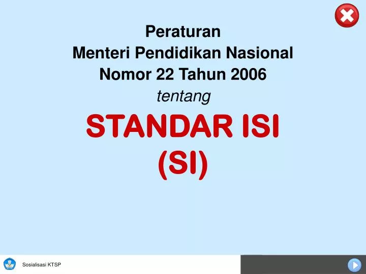 standar isi si