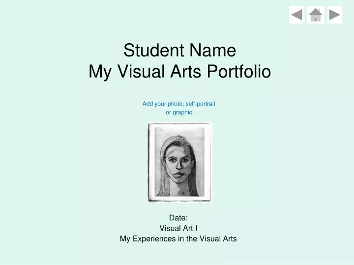 student name my visual arts portfolio