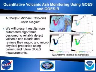 Quantitative Volcanic Ash Monitoring Using GOES and GOES-R
