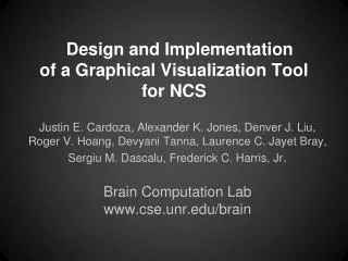 Design and Implementation of a Graphical Visualization Tool for NCS