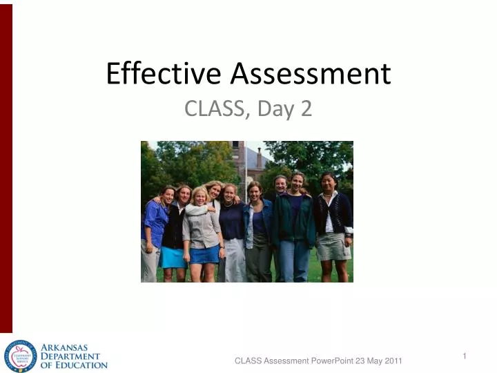 effective assessment class day 2