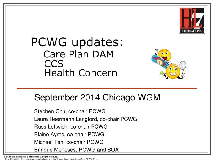 pcwg updates care plan dam ccs health concern