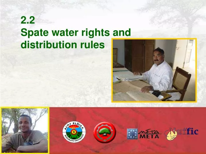 2 2 spate water rights and distribution rules
