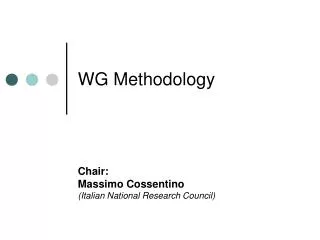 WG Methodology