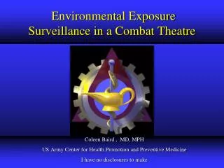 Environmental Exposure Surveillance in a Combat Theatre