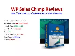 Wp Sales Chimp Reviews Bonuses Discount Download