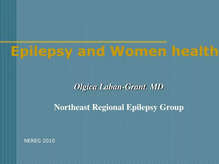 epilepsy and women health