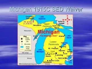 Michigan 1915C SED Waiver