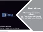 User Group - slide 1
