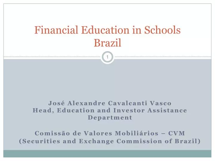 financial education in schools brazil