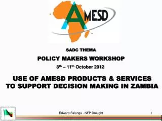 SADC THEMA POLICY MAKERS WORKSHOP