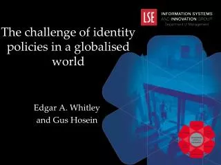 The challenge of identity policies in a globalised world