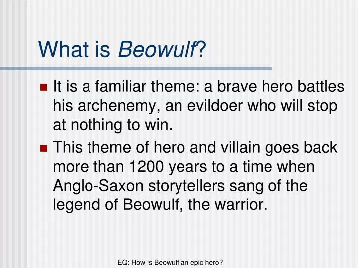 what is beowulf
