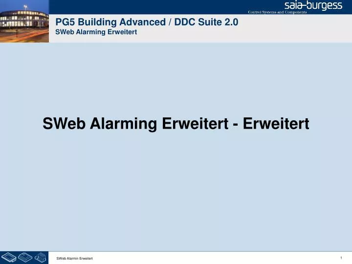 pg5 building advanced ddc suite 2 0 sweb alarming erweitert
