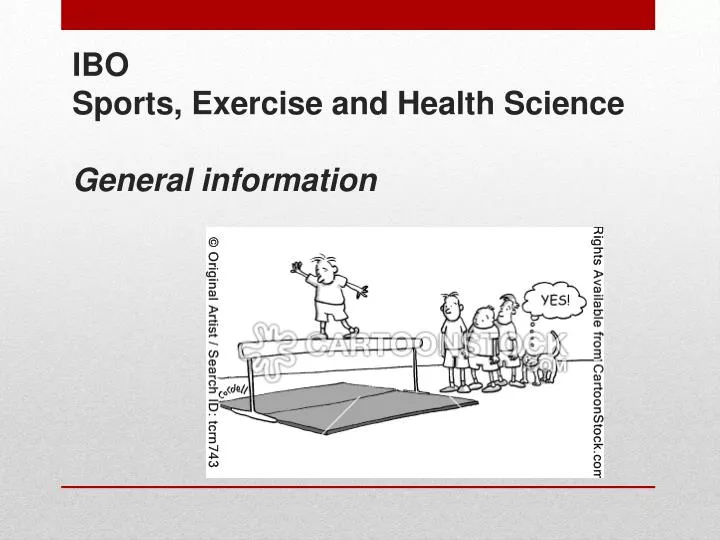 ibo sports e xercise and health science general information