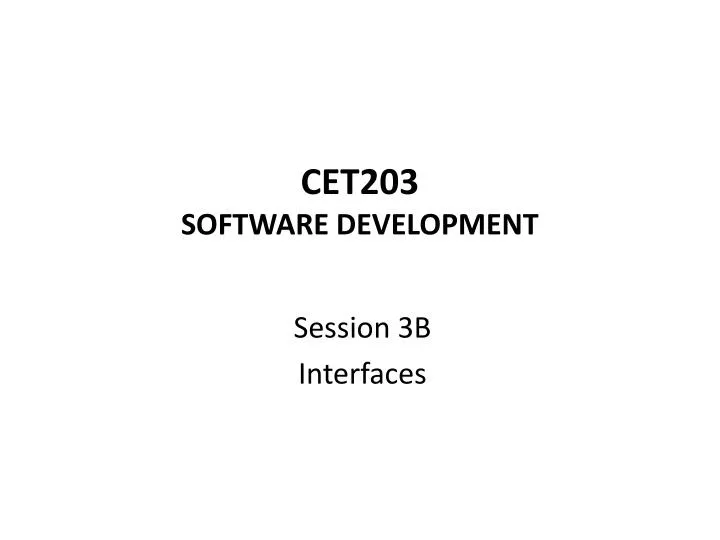 cet203 software development