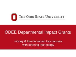 ODEE Departmental Impact Grants