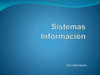 Sistemas Información