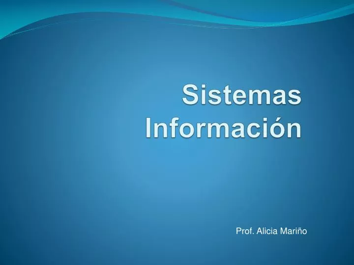 sistemas informaci n