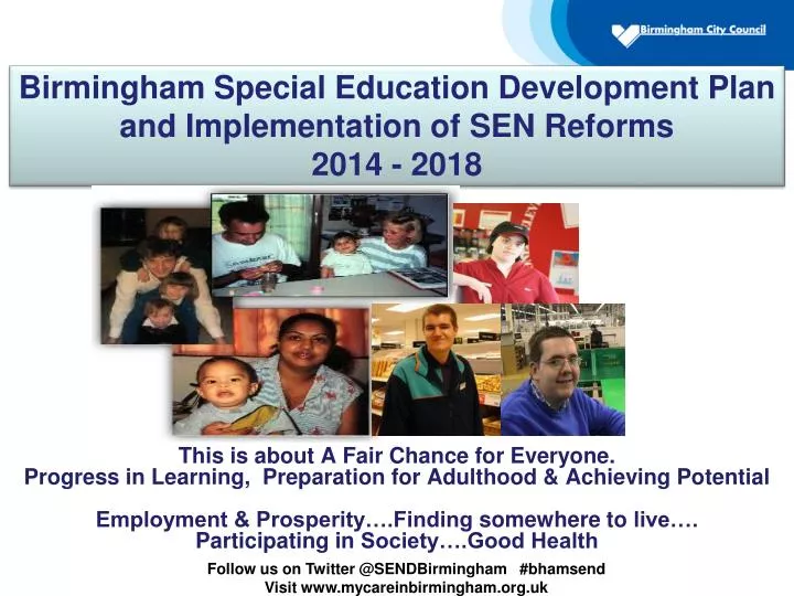 birmingham special education development plan and implementation of sen reforms 2014 2018