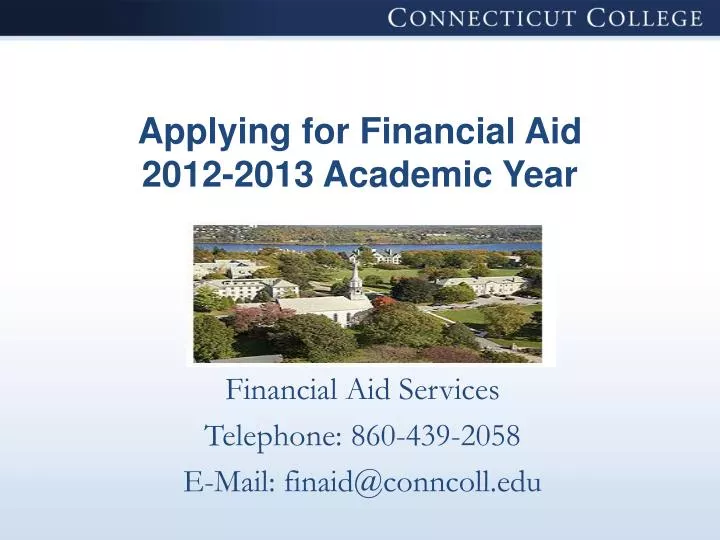 applying for financial aid 2012 2013 academic year
