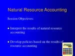 Natural Resource Accounting - slide 1
