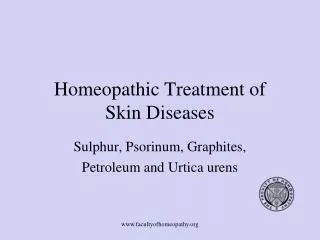 Homeopathic Treatment of Skin Diseases