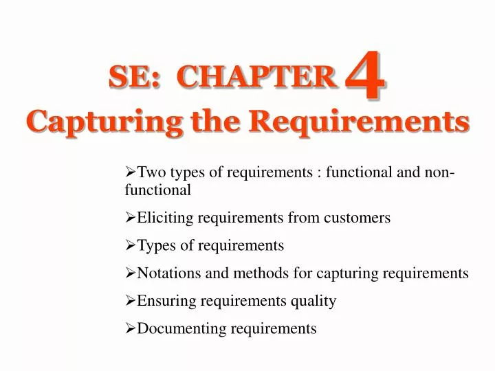 se chapter 4 capturing the requirements