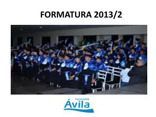 FORMATURA 2013/2