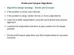 PPT - Divide-and-Conquer Algorithms PowerPoint Presentation, free ...