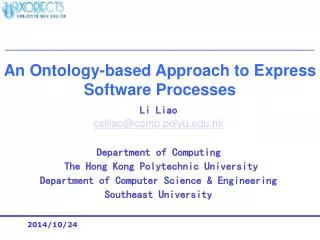 An Ontology-based Approach to Express Software Processes