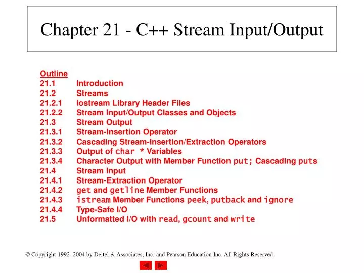 chapter 21 c stream input output