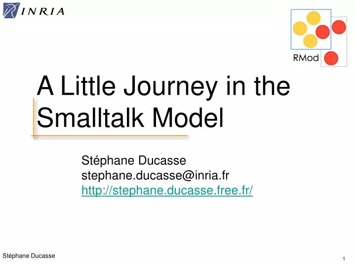 a little journey in the smalltalk model
