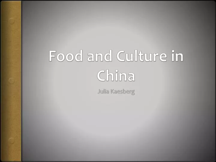 food and culture in china