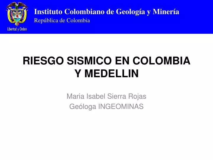 riesgo sismico en colombia y medellin
