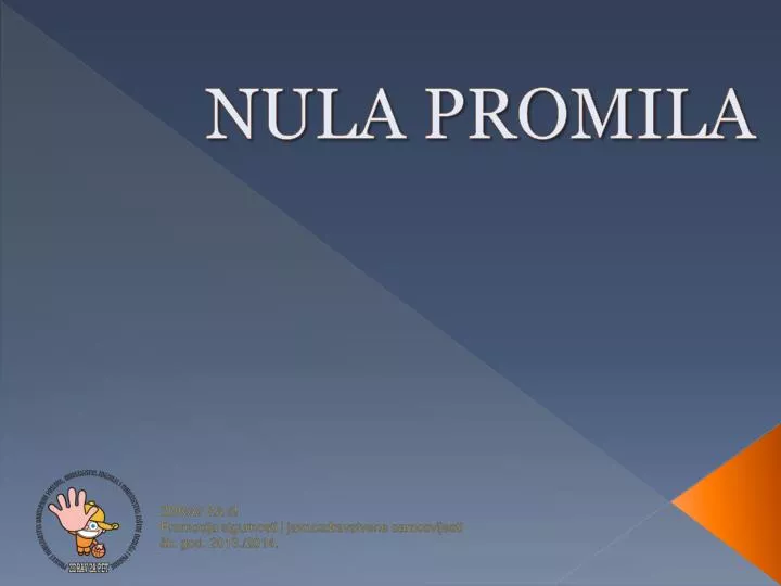 nula promila