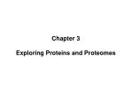 Chapter 3 Exploring Proteins and Proteomes - slide 1