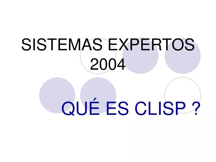 sistemas expertos 2004