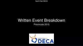 Written Event Breakdown