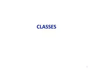 CLASSES