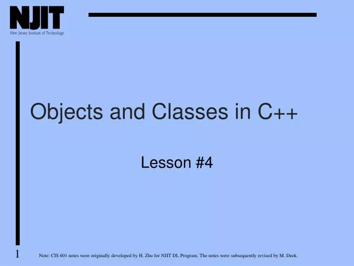 objects and classes in c