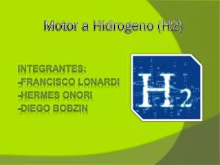 Motor a Hidrogeno (H2)
