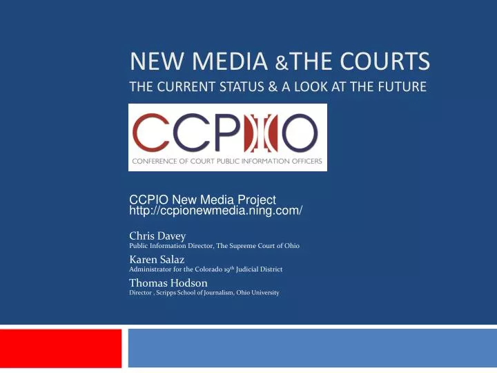 new media the courts the current status a look at the future