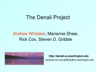 The Denali Project