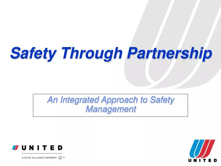 an integrated approach to safety management
