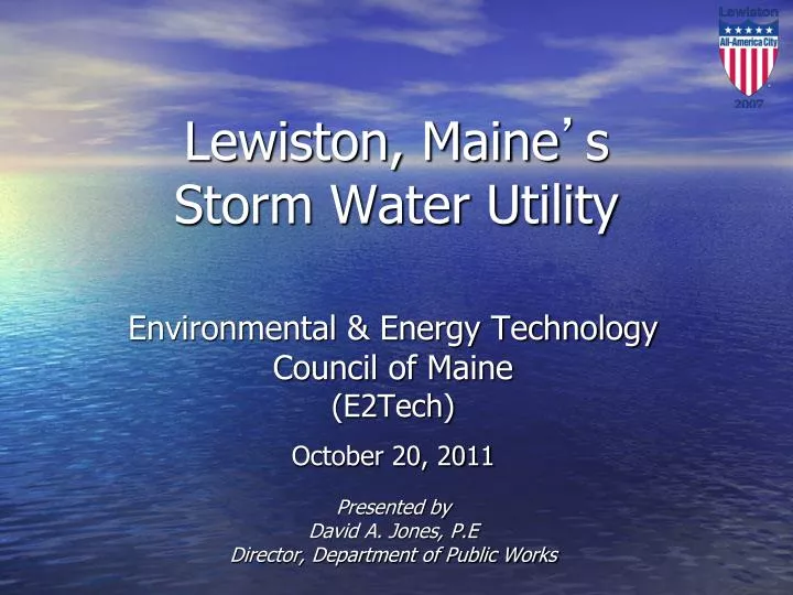 lewiston maine s storm water utility