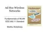 Ad Hoc Wireless Networks - slide 1