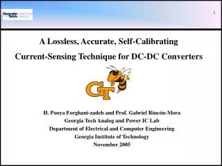 A Lossless, Accurate, Self-Calibrating Current-Sensing Technique for DC-DC Converters