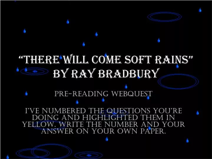 there will come soft rains by ray bradbury