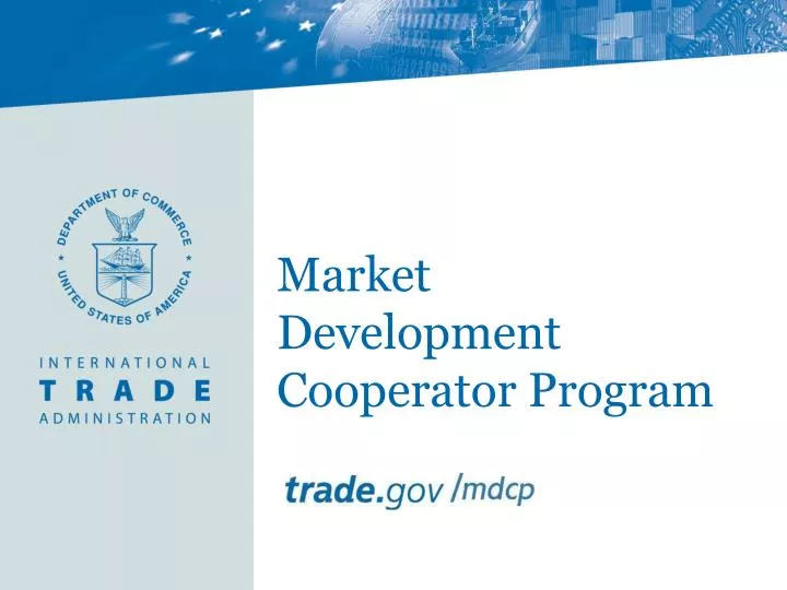 market development cooperator program